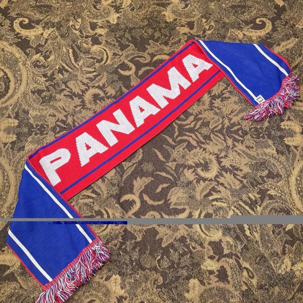 Panama Soccer Football Scarf Licensed New Red Blue New